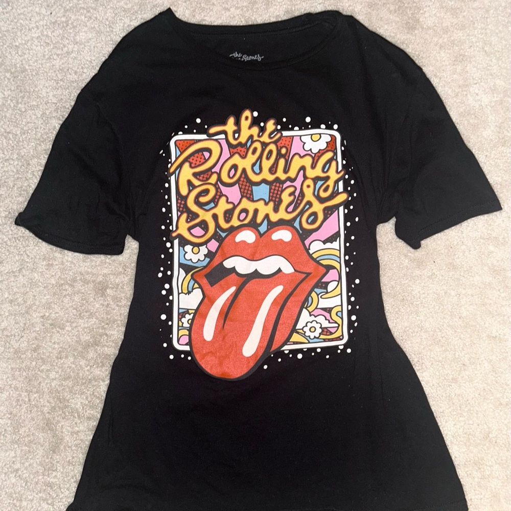 The Rolling Stones Black Graphic Tee